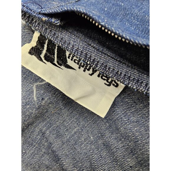 VTG 70s NWOT Happy Legs Wide Leg Blue Jeans Womens 32" Waist High Rise - Picture 7 of 7